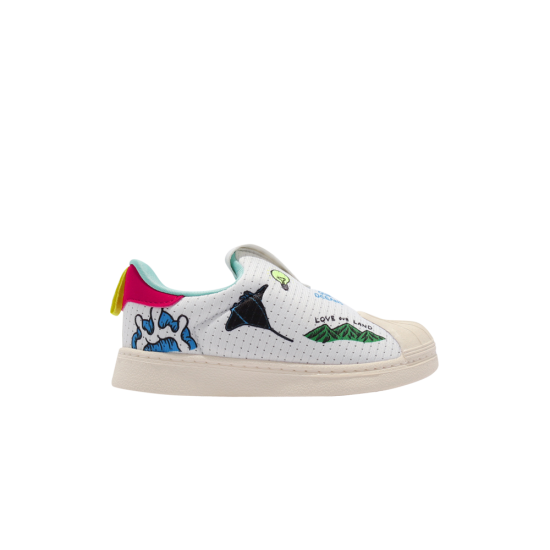 Aaron Kai x Superstar 360 Primeblue Infant 'Pop Art Style Waves' ᡼