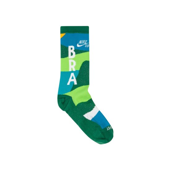 Nike SB x Parra Brazil Federation Kit Socks 'White/Clover' ᡼