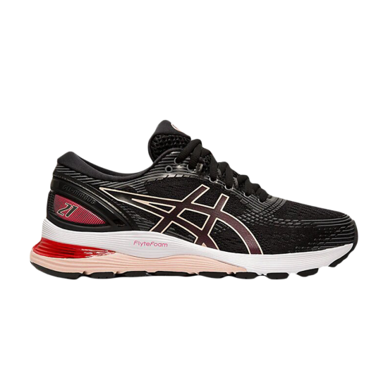 Asics nimbus 21 on sale black laser pink