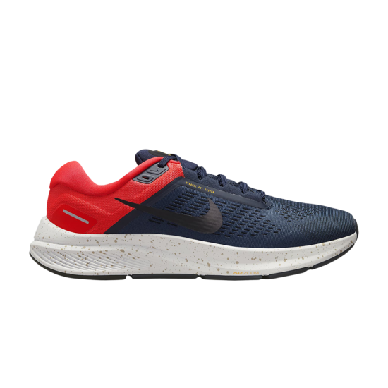 Air Zoom Structure 24 'Obsidian Bright Crimson' ᡼