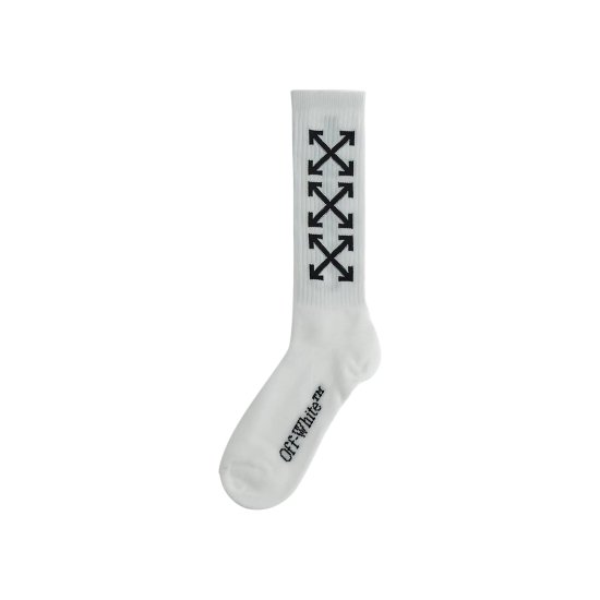 Off-White Arrow Bookish Socks 'White/Black' ᡼
