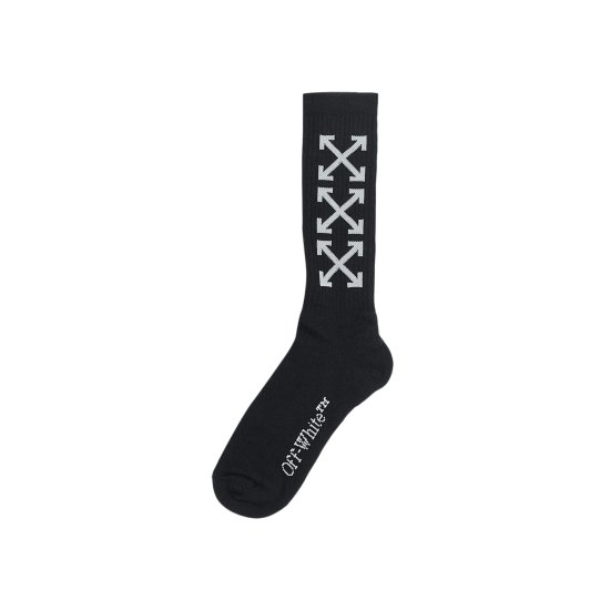 Off-White Arrow Bookish Socks 'Black/White' ᡼
