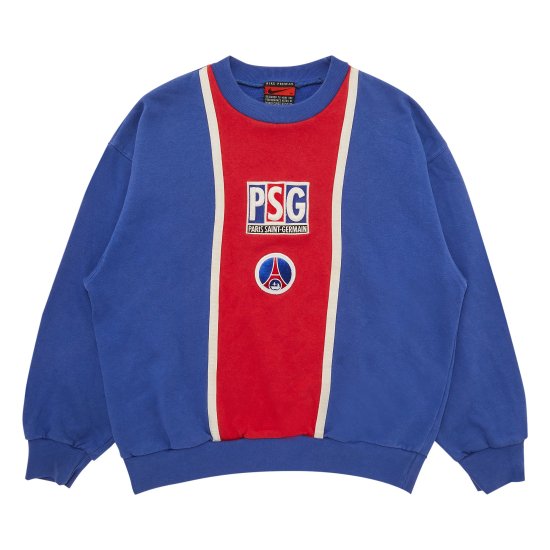 Vintage Nike Paris Saint-Germain Big Logo Crewneck 'Blue/Red' ᡼