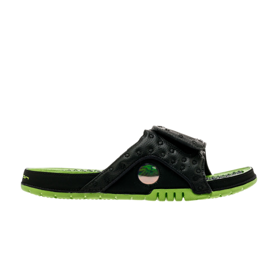 Jordan Hydro 13 Retro Slide 'Black Green' ᡼