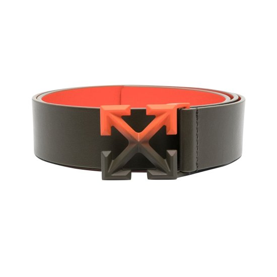 Off-White Arrow Degrade Leather Belt 'Military Orange' ᡼