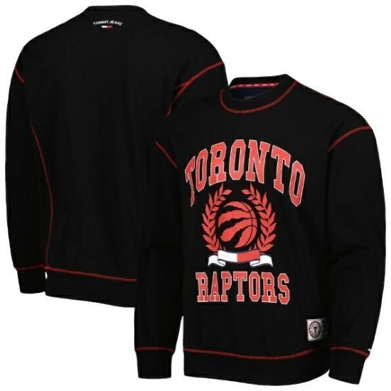 トロントラプターズ トゥーmmy ジーンズ ペットer French Terry プルオーバー スウェット - ブラック - NBAグッズ  バスケショップ通販専門店 ロッカーズ