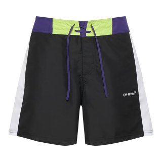 Off-White Arrow Block Sunset Swimshorts 'Black/Purple' ͥ
