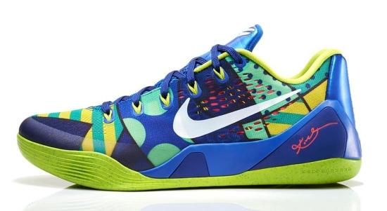 Nike Kobe シューズ 青/緑/黄　ブラジル Nike Kobe IX 9 EM Low Brazil Game Royal Green Shoes Size 8