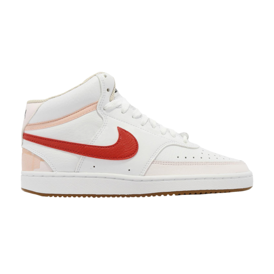 Wmns Court Vision Mid 'White University Red' ᡼
