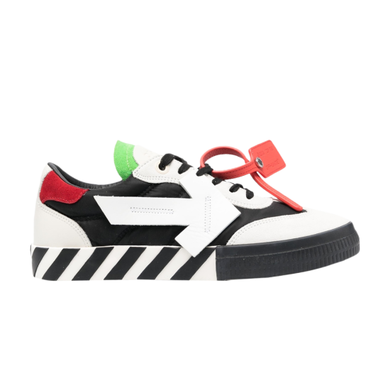 Off-White Floating Arrow Low Vulc Leather 'White Black Green' ᡼