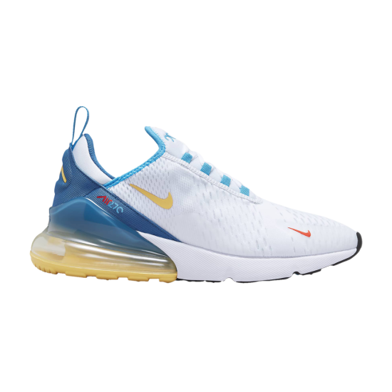 Air Max 270 'White Industrial Blue Citron' ᡼