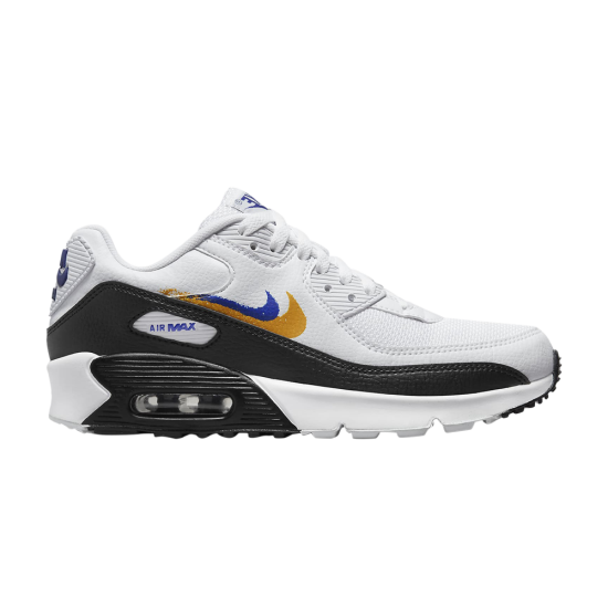 Air Max 90 GS 'Double Swoosh - White Gold Royal' ᡼