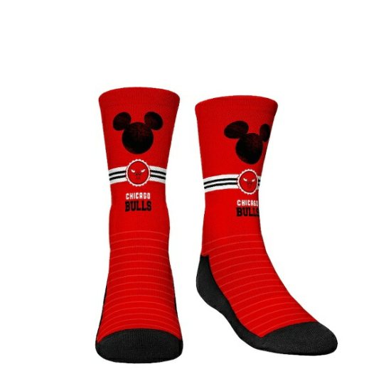 Mickey マウス シカゴブルズ Rock Em ソックス Yアウトh スリー-パック Disney クルー ソックス セット - レッド -  NBAグッズ バスケショップ通販専門店 ロッカーズ