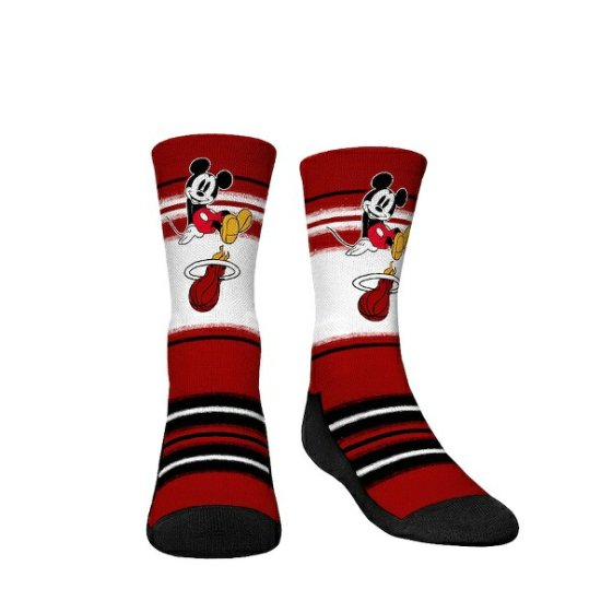 Mickey マウス マイアミヒート Rock Em ソックス Yアウトh スリー-パック Disney クルー ソックス セット - レッド -  NBAグッズ バスケショップ通販専門店 ロッカーズ