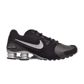 Shox Avenue Leather 'Black Metallic Silver'