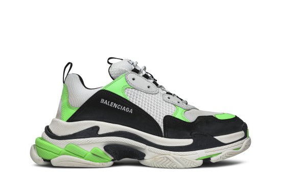 Balenciaga Triple S Sneaker 'White Green Fluo' ᡼