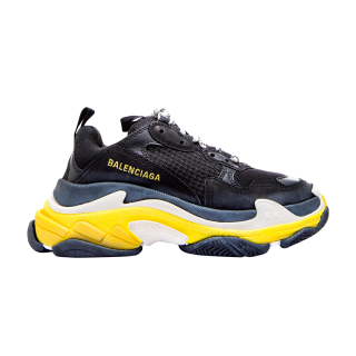 Balenciaga Wmns Triple S 'Black Yellow'