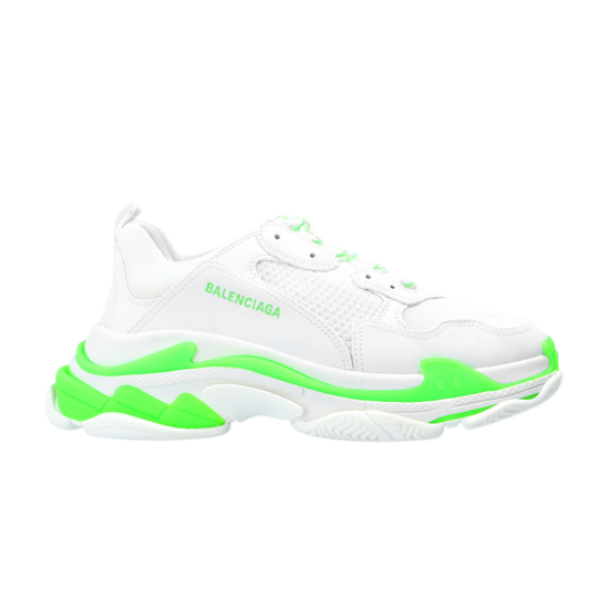Balenciaga Triple S Sneaker 'White Fluo Green' ᡼