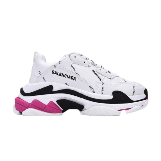 Balenciaga Triple S Sneaker 'Allover Logo - White Pink' ͥ
