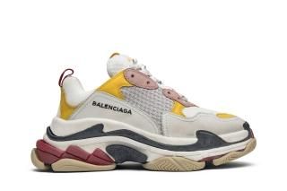 Balenciaga Wmns Triple S Trainer 'White Yellow' 2018