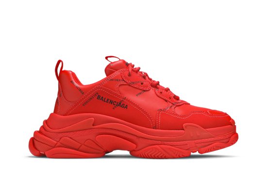 Balenciaga Triple S Sneaker 'Allover Logo - Red' ᡼
