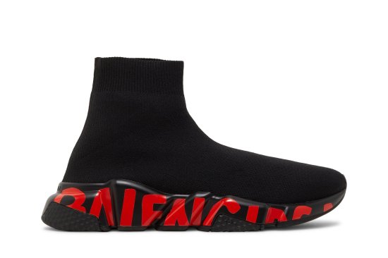 Balenciaga Wmns Speed Sneaker 'Midsole Graffiti - Black Red' ᡼