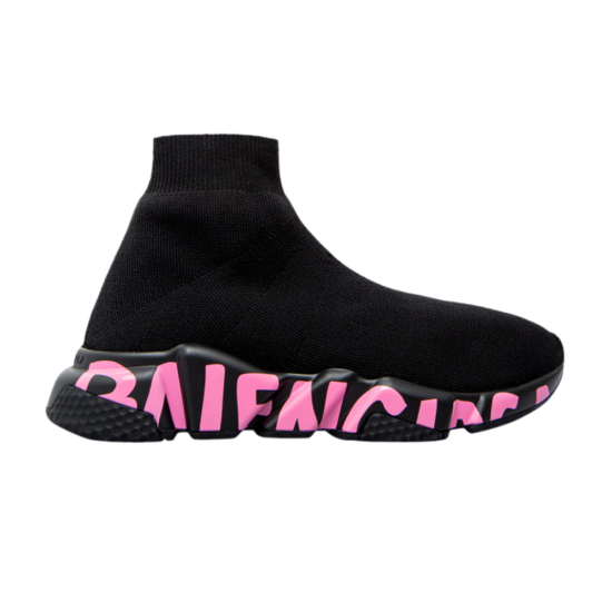 Balenciaga Wmns Speed Sneaker 'Midsole Graffiti - Black Pink' ᡼