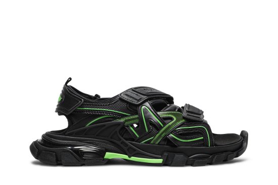 Balenciaga Track Sandal 'Black Fluo Green' ᡼