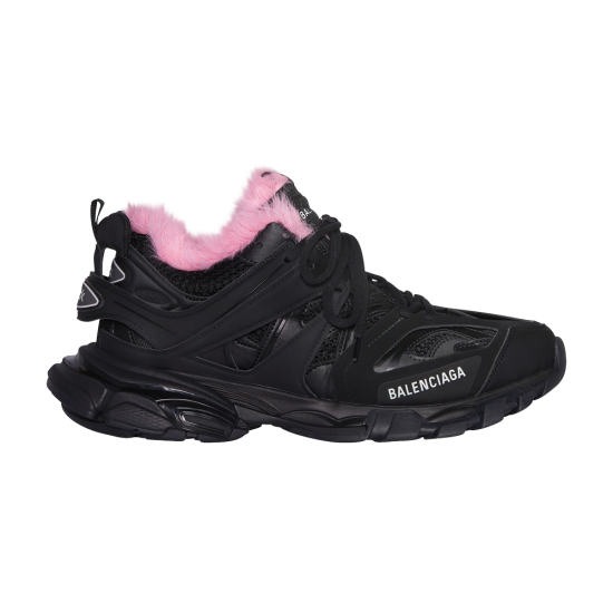 Balenciaga Wmns Track Sneaker 'Fake Fur - Black Pink' ᡼