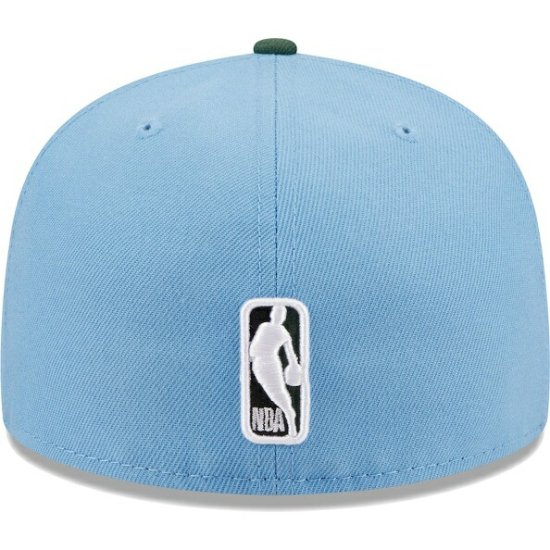 シカゴブルズ ニューエラ（New Era）（ニューエラ） ツー-トーン59FIFTY ぴったりした ハット - ライト ブルー/グリーン -  NBAグッズ バスケショップ通販専門店 ロッカーズ