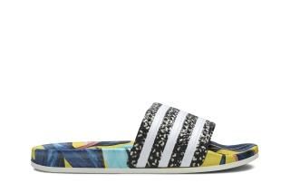 Wmns Adilette Slides 'Tropical Leaf Print'