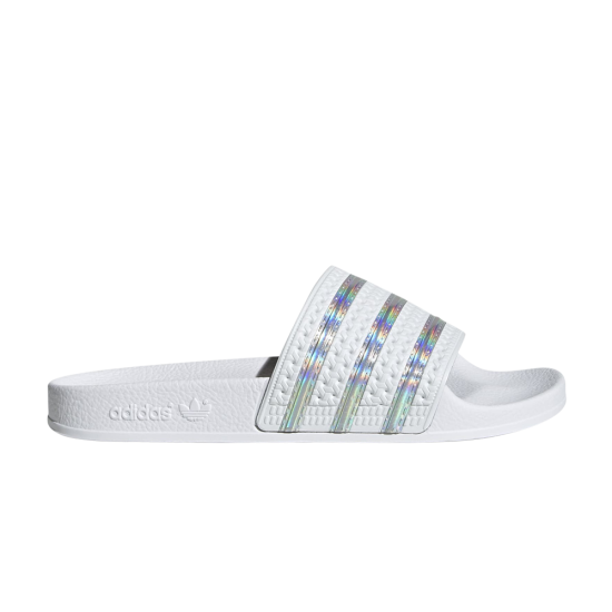 Wmns Adilette Slide 'White Iridescent' ᡼