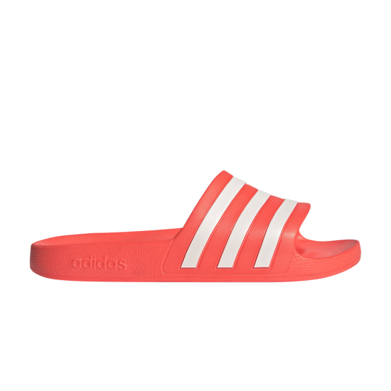 Adilette Aqua Slide 'Solar Red White' ᡼