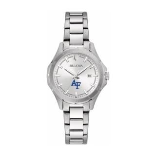 エアフォース ・ファルコンズ Bulova レディース ステンレス スティール クラシック スポーツ
