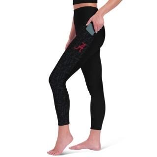 アラバマ・クリムゾンタイド レディース ハイ Waist ツー-ポケット Leggings - ブラ