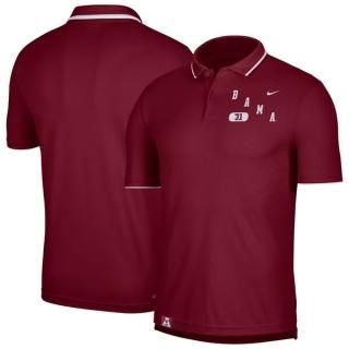 アラバマ・クリムゾンタイド Nike ワードマーク パフォーマンス ポロ - クリムゾン