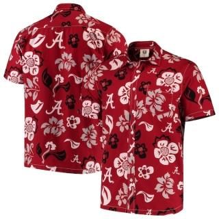 アラバマ・クリムゾンタイド Wes & Willy Floral ボタン-アップ シャツ - クリム
