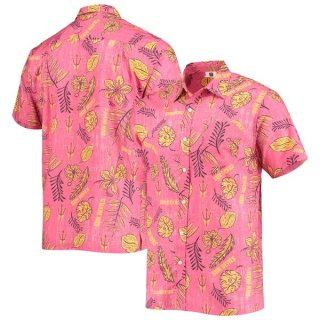 アリゾナステイト・サンデビルズ Wes & Willy ヴィンテージ Floral ボタン-アップ