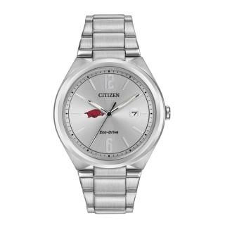 Arkansas Razorバックs Citizen Eco-ドライブ ステンレス スティール ウォ