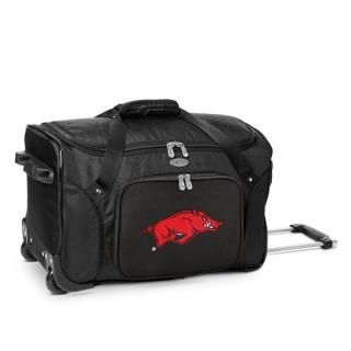 Arkansas Razorバックs MOJO 22" 2-ホイール ダッフル バッグ - ブラック