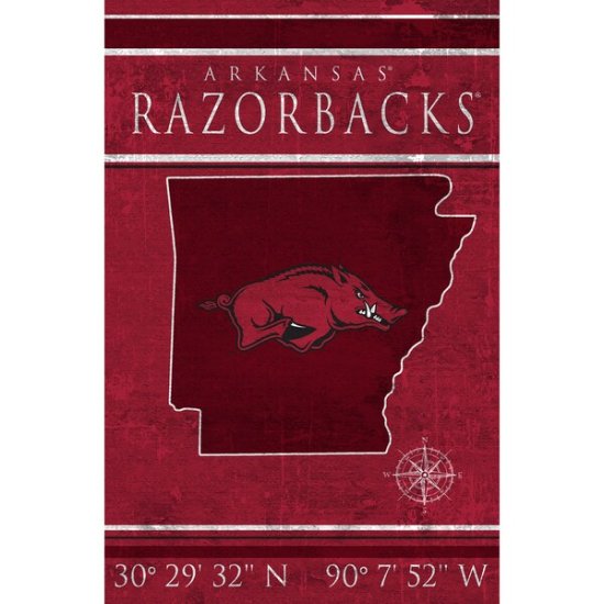 Arkansas RazorХås 17'' x 26''  Coordinåes  ᡼