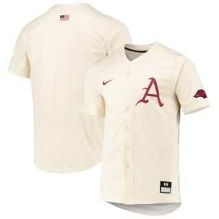 Arkansas Razorバックs Nike レプリカ ベースボール ジャージー - ナチュラル