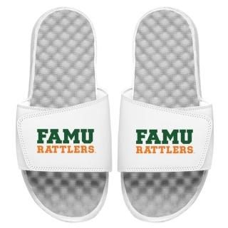 Florida A&M Rアットtlers Iスライド ワードマーク スライド サンダル - ホワイ