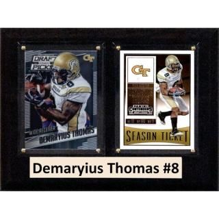 Demaryius Thomas Georgia テック イエロー ジャケットs 6'' x 8''