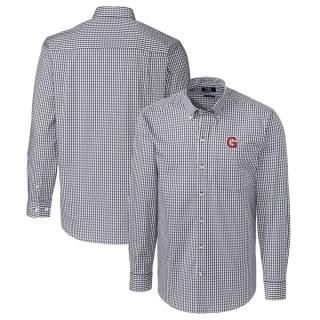 ゴンザガ・ブルドッグス カットter & Buck Easy ケア ストレッチ Gingham ロン