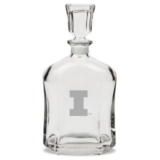 イリノイ・ファイティングイリ二 23.75オンス(147ml) クリスタル Decanter