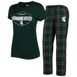 ミシガンステイト・スパルタンズ コンセプト スポーツ レディース バッジ Tシャツ & フランネル