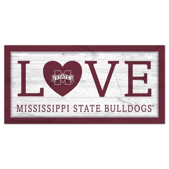 Mississippi ơ Bulldogs 6'' x 12''    ᡼