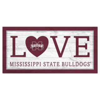Mississippi ơ Bulldogs 6'' x 12''    ͥ