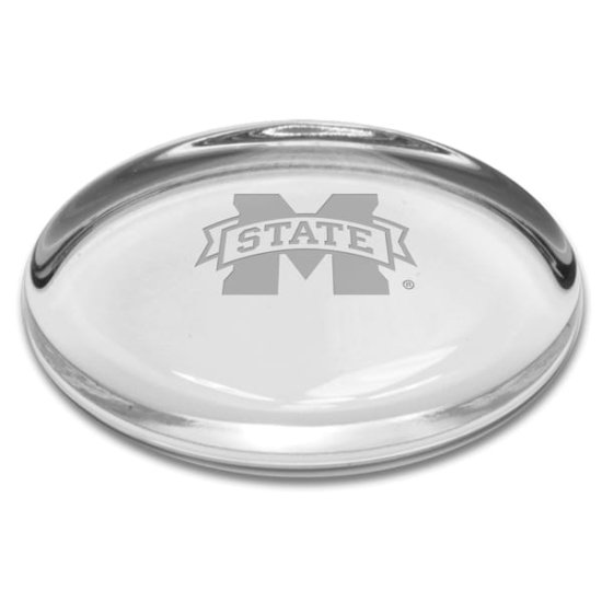 Mississippi ơ Bulldogs Oval Paperweight ᡼